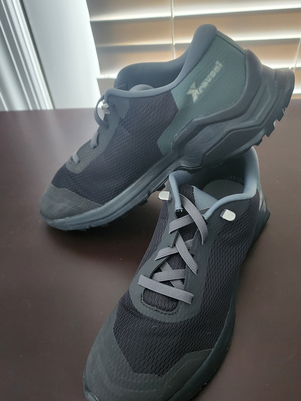 Salomon Women's Athletic Shoes in Dark Greenish Gray and Black